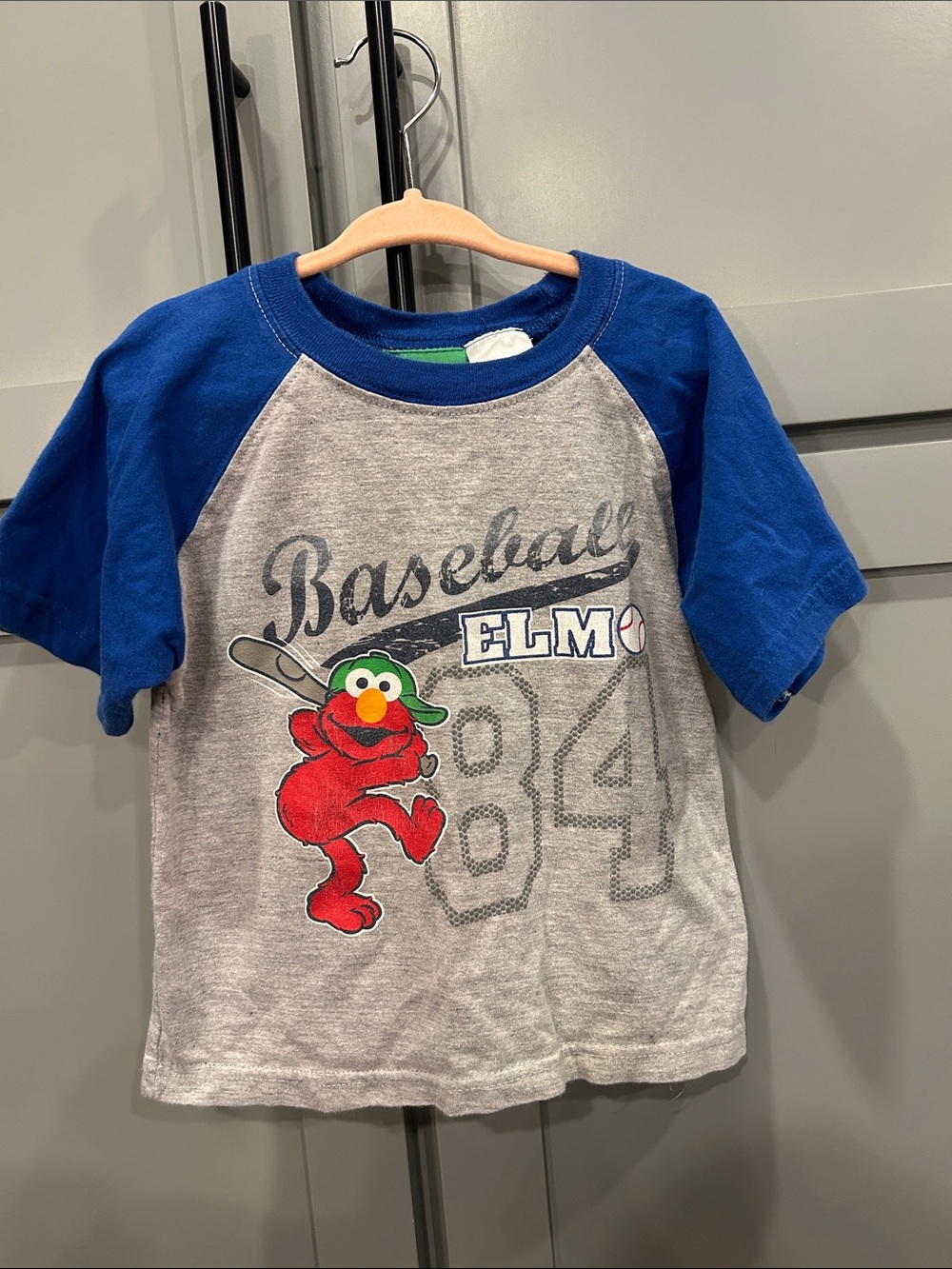 3T Sesame Street Elmo baseball shirt